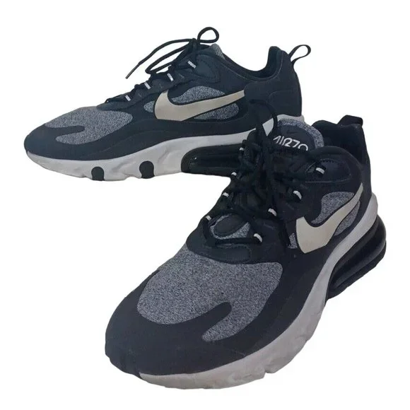 Exc Nike Air Max 270 React Op Art 2019 Size 11 Rare Authentic Black Grey Trainer - Picture 7 of 15